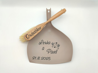 Svatební smetáček s lopatkou - Holubice | D-decor (3)