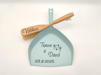 Svatební smetáček s lopatkou - Holubice | D-decor (2)