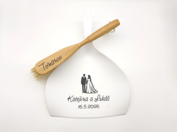 Svatební smetáček s lopatkou - Novomanželé | D-decor (2)