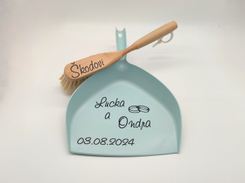 Svatební smetáček s lopatkou - Prstýnky | D-decor (3)