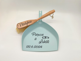 Svatební smetáček s lopatkou - Prstýnky | D-decor (5)