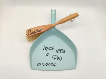 Svatební smetáček s lopatkou - Prstýnky | D-decor (7)