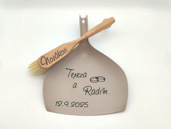 Svatební smetáček s lopatkou - Prstýnky | D-decor (7)