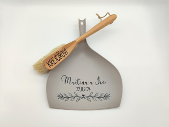 Svatební smetáček s lopatkou - Větvička | D-decor (7)