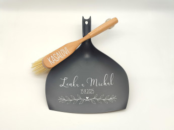 Svatební smetáček s lopatkou - Větvička | D-decor (2)
