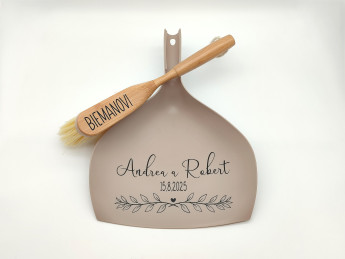 Svatební smetáček s lopatkou - Větvička | D-decor (4)