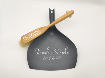 Svatební smetáček s lopatkou - Jména | D-decor (1)