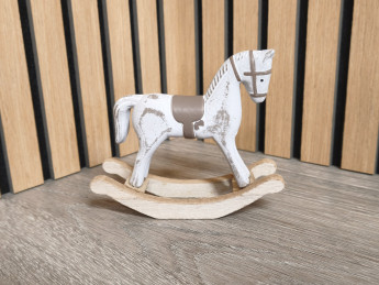 Houpací koník bílohnědý | D-decor (3)