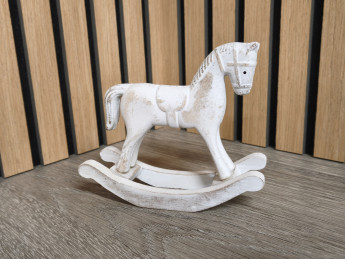 Houpací koník bílý | D-decor (2)