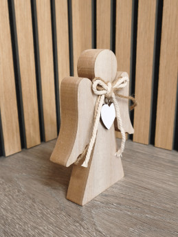 Anděl s dekorem dreva malý | D-decor (3)