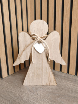 Anděl s dekorem dreva velký | D-decor (2)