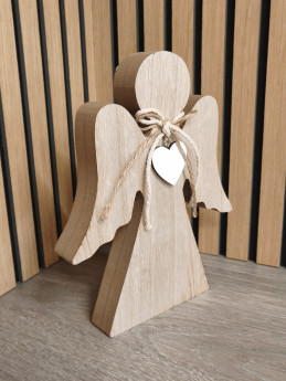 Anděl s dekorem dreva velký | D-decor (3)