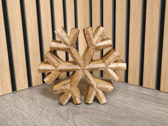 Dřevěná vločka malá | D-decor (2)
