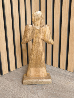 Dřevěný anděl na podstavci malý | D-decor (2)