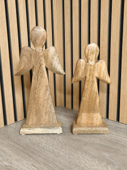 Dřevěný anděl na podstavci velký | D-decor (4)