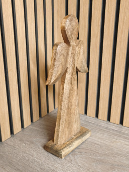 Dřevěný anděl na podstavci velký | D-decor (3)